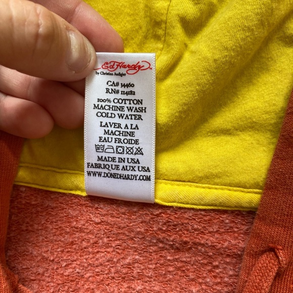 Vintage Y2k Ed Hardy Zip Up Hoodie - Picture 8 of 9